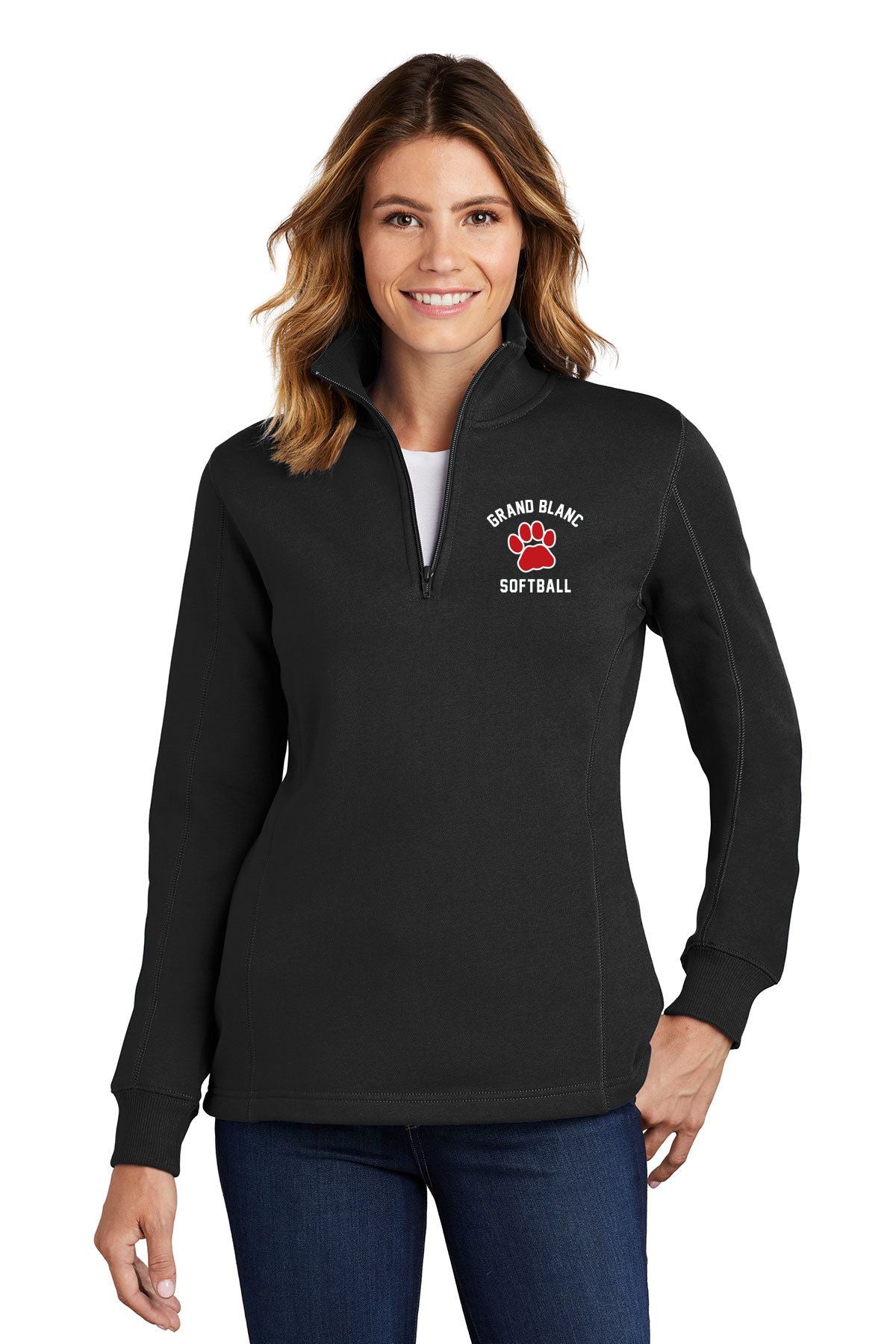 Grand Blanc Softball Sport-Tek® Women's 1/4-Zip Sweatshirt