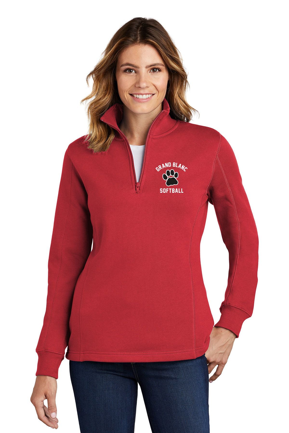 Grand Blanc Softball Sport-Tek® Women's 1/4-Zip Sweatshirt