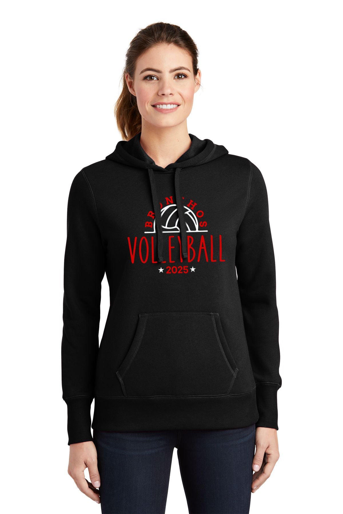 Holly Volleyball Ladies Hooded Sweatshirt