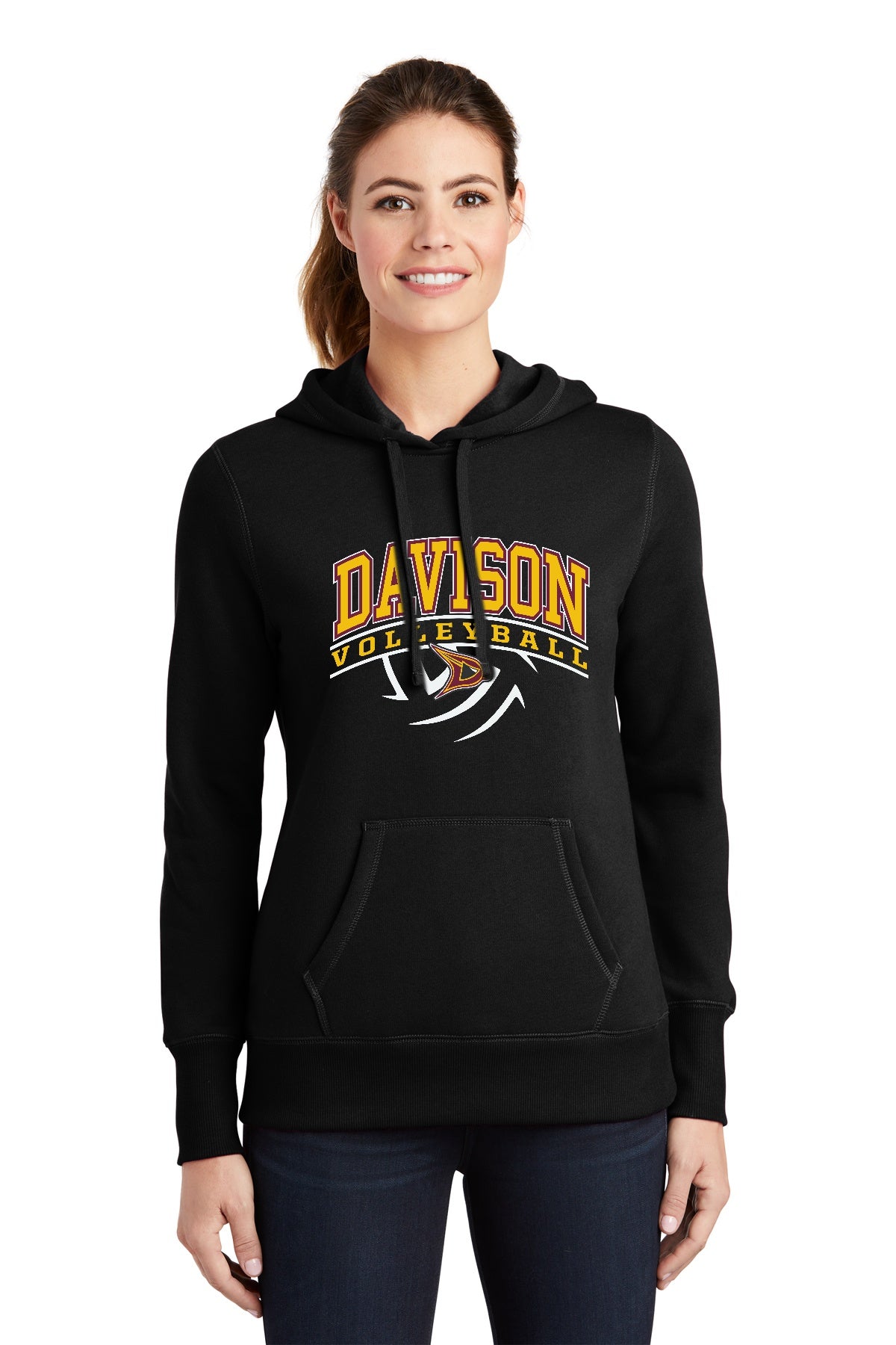 Davison Volleyball Ladies Hooded Sweatshirt