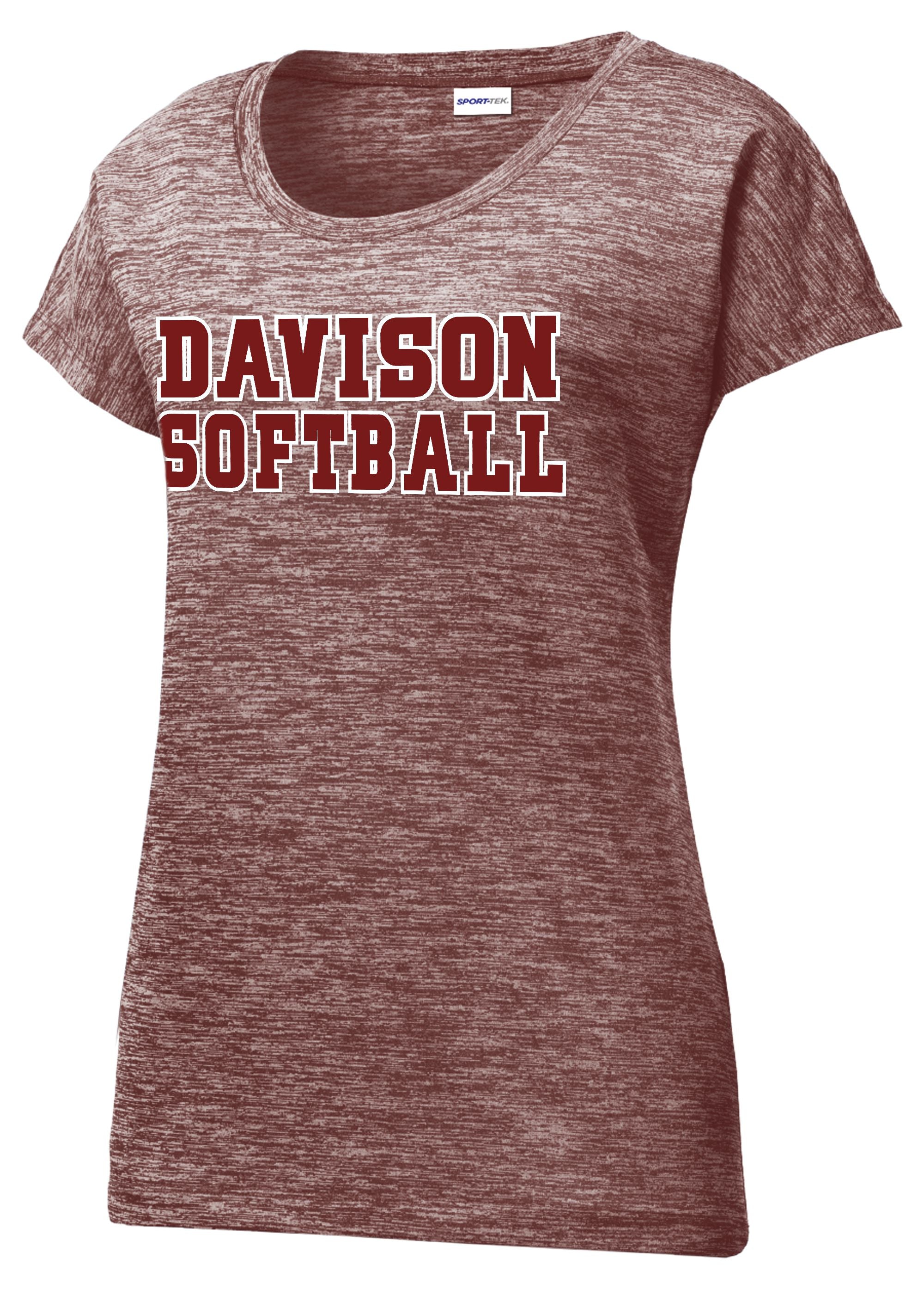 Ladies Davison Softball Electric Tee