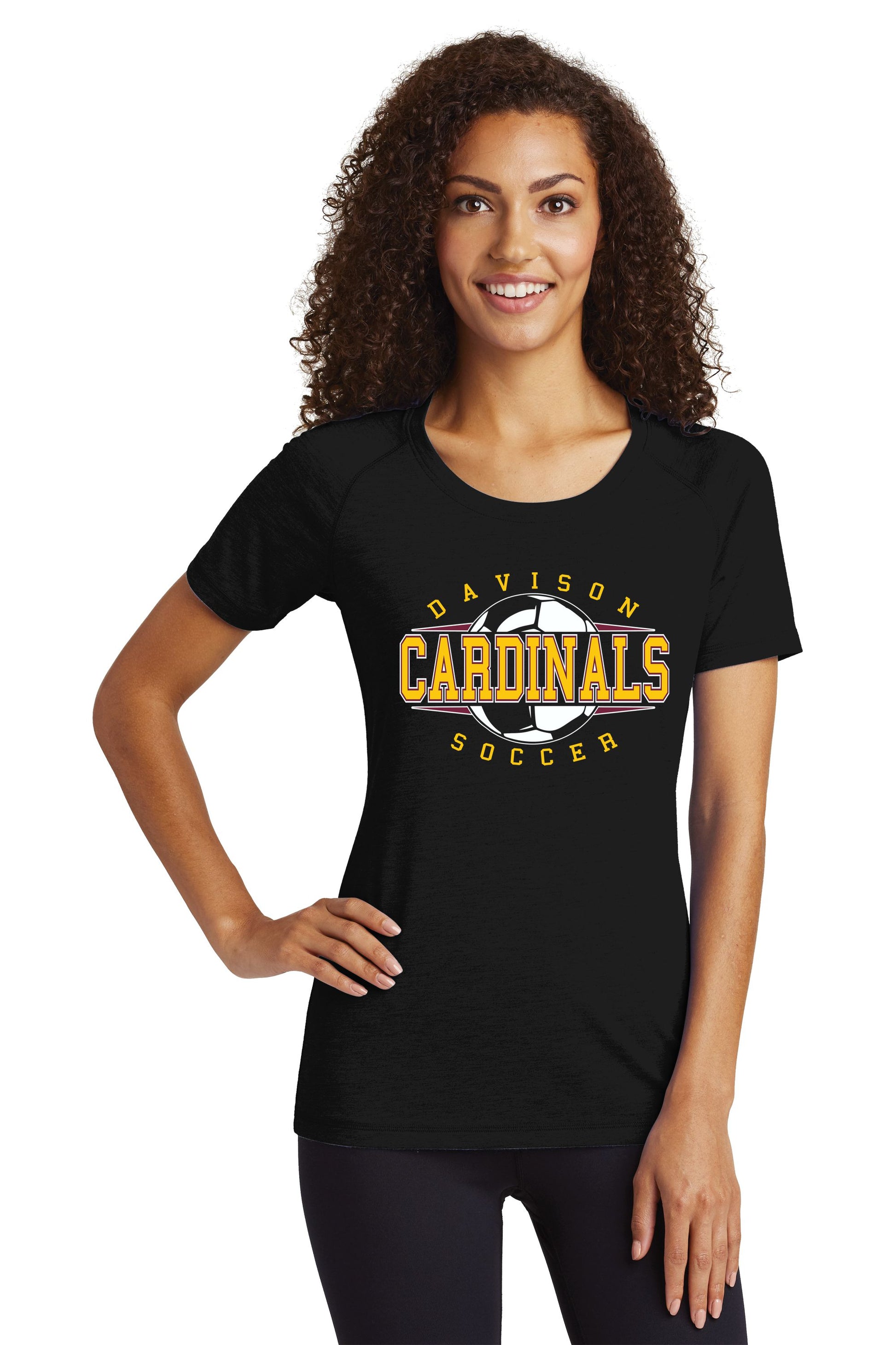 Davison Soccer PosiCharge® Tri-Blend Wicking Raglan Tee