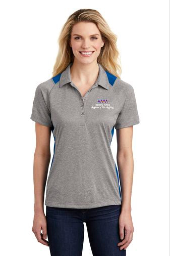 Ladies Valley Area Agency On Aging Colorblock Polo