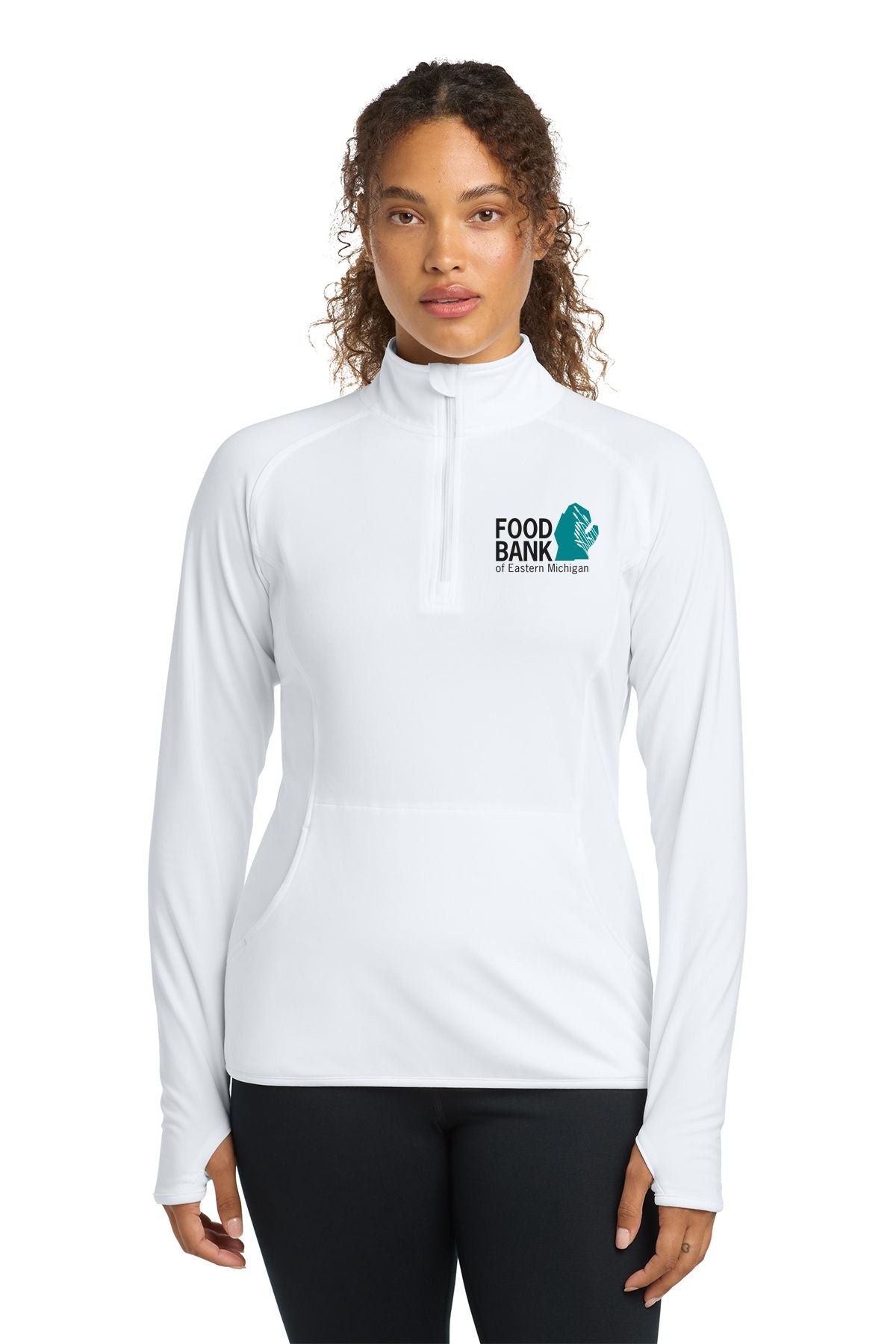 Food Bank of Eastern Michigan Sport-Tek® Women's Sport-Wick® Stretch 1/4-Zip Pullover