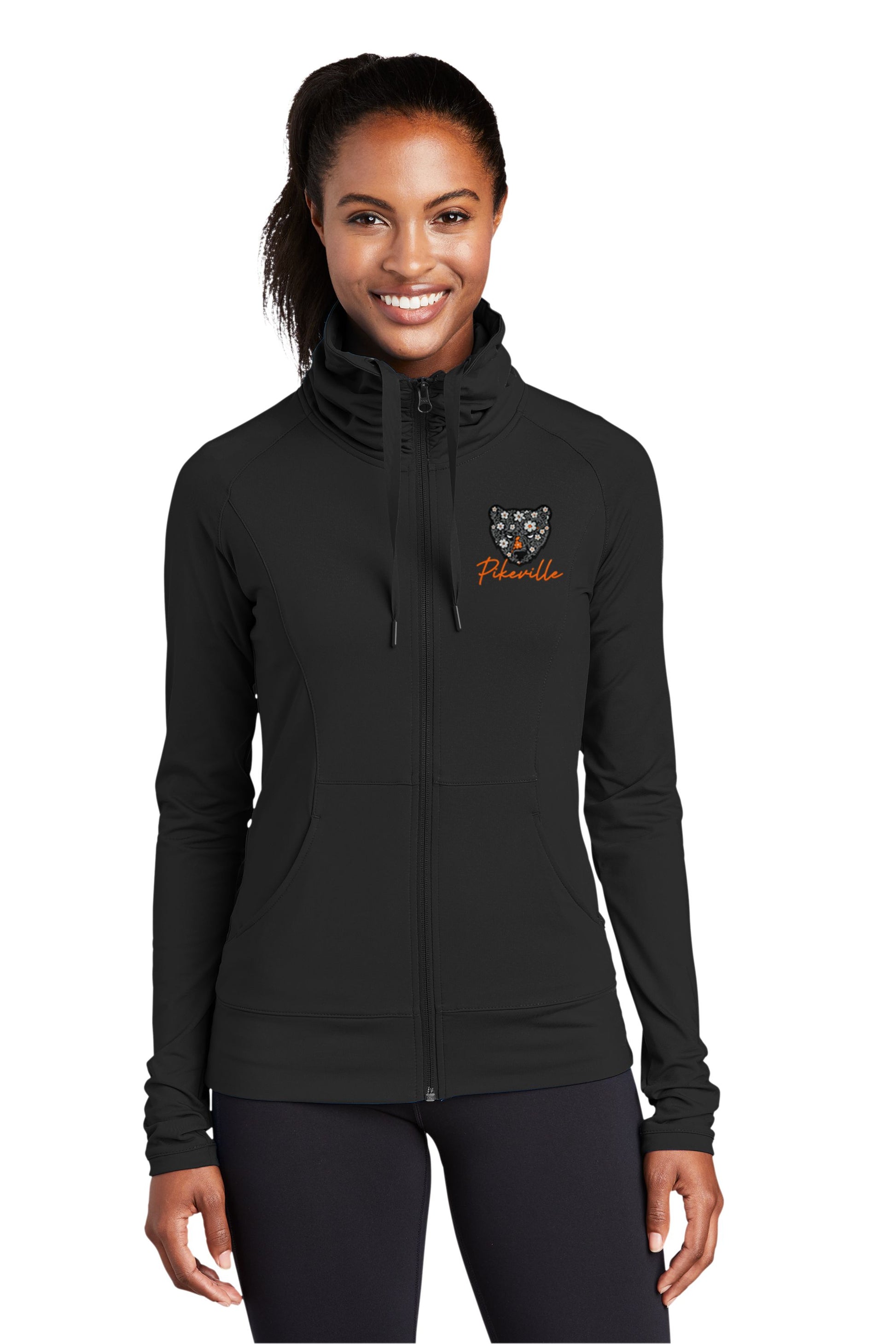 Pikeville Floral Ladies Sport-Wick® Stretch Full-Zip Jacket