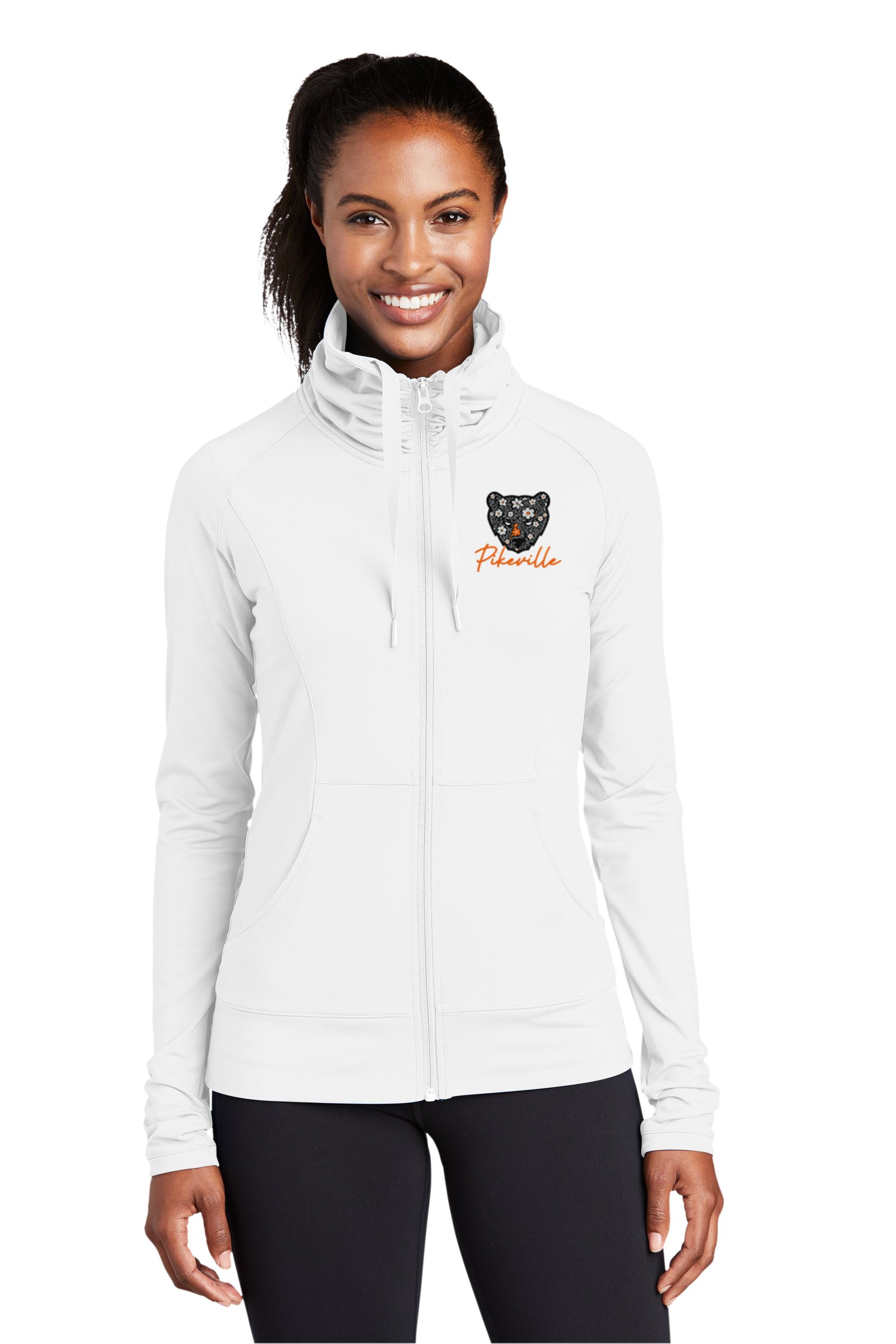Pikeville Floral Ladies Sport-Wick® Stretch Full-Zip Jacket