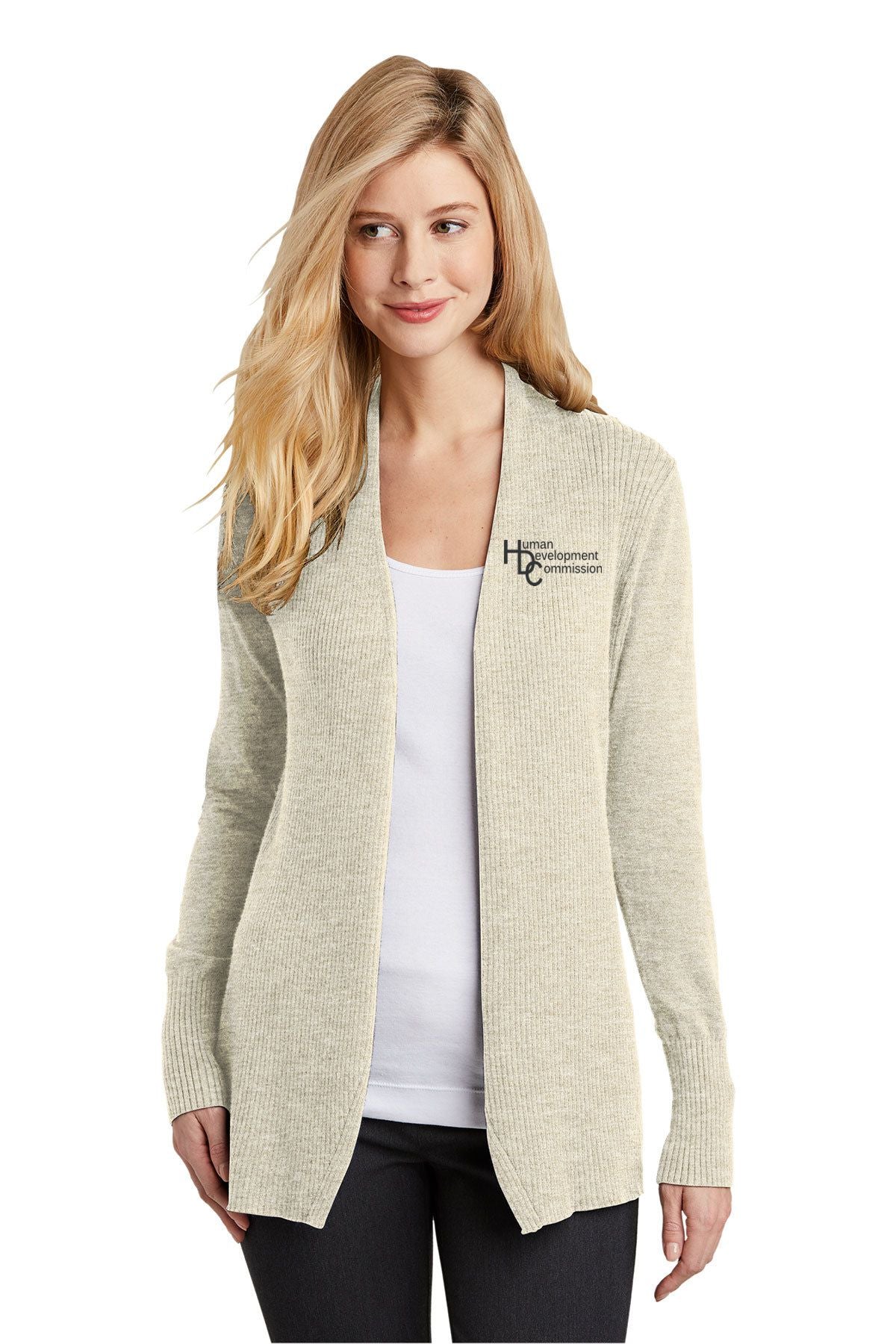 Human Development Commission Ladies Open Front Cardigan