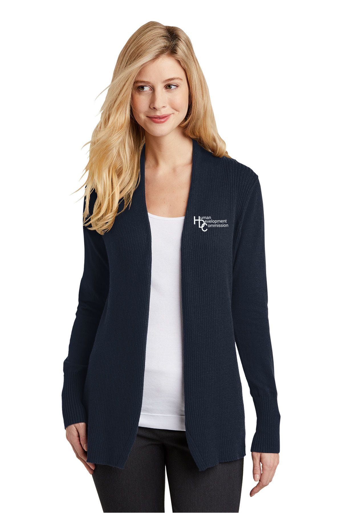 Human Development Commission Ladies Open Front Cardigan