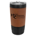 Human Development Commission 20 oz. with  Leatherette Tumbler with Slider Lid