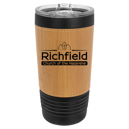 Richfield Church of the Nazarene 20 oz. with  Leatherette Tumbler with Slider Lid