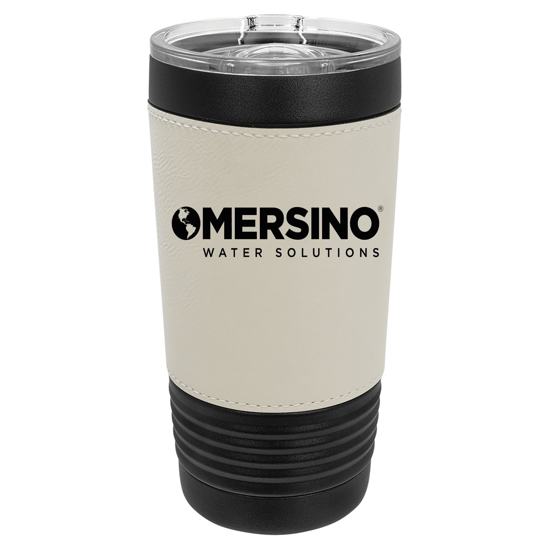 Mersino 20 oz. Leatherette Tumbler with Clear Lid