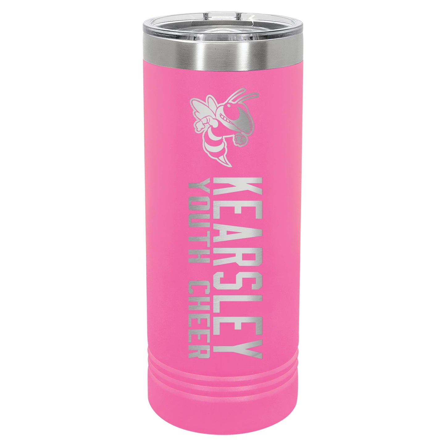 Kearsley Youth Cheer Engraved 22 oz Skinny Tumbler