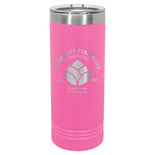 Community Foundation of Greater Flint Engraved 22oz Skinny Tumbler