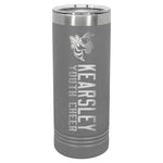 Kearsley Youth Cheer Engraved 22 oz Skinny Tumbler