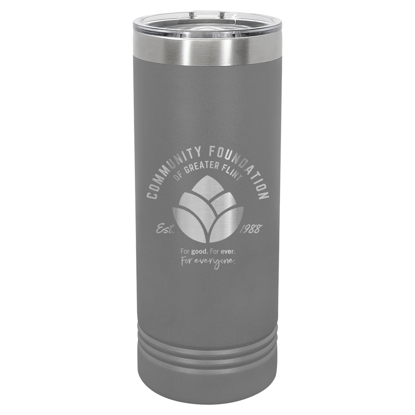 Community Foundation of Greater Flint Engraved 22oz Skinny Tumbler