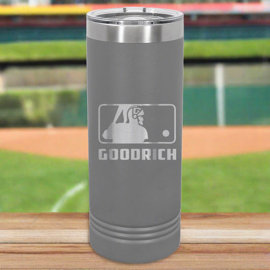 Goodrich Baseball Engraved 22 oz Skinny Tumbler