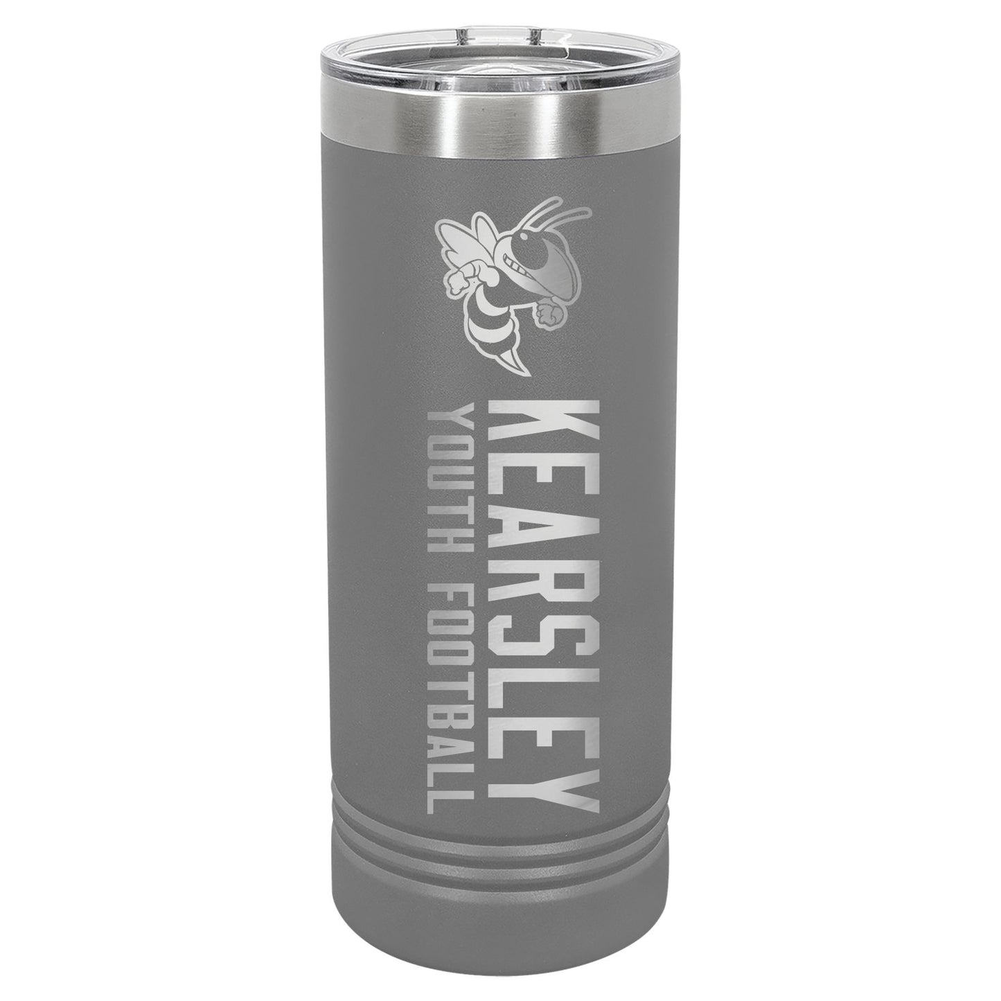 Kearsley Football Engraved 22 oz Skinny Tumbler