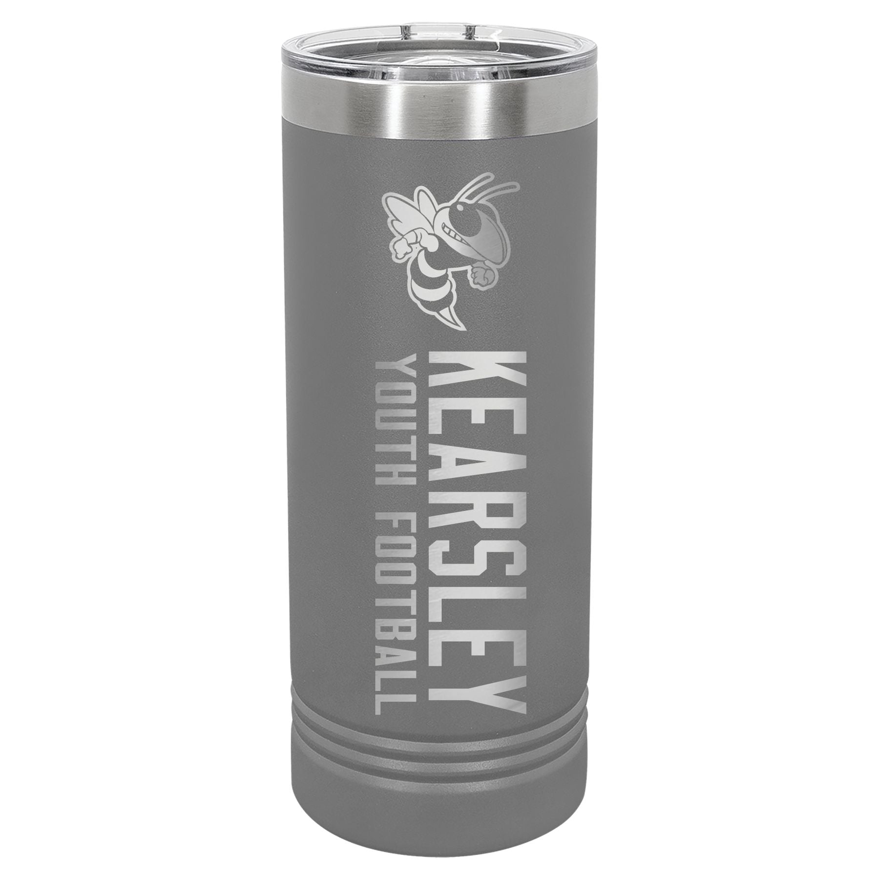 Kearsley Football Engraved 22 oz Skinny Tumbler
