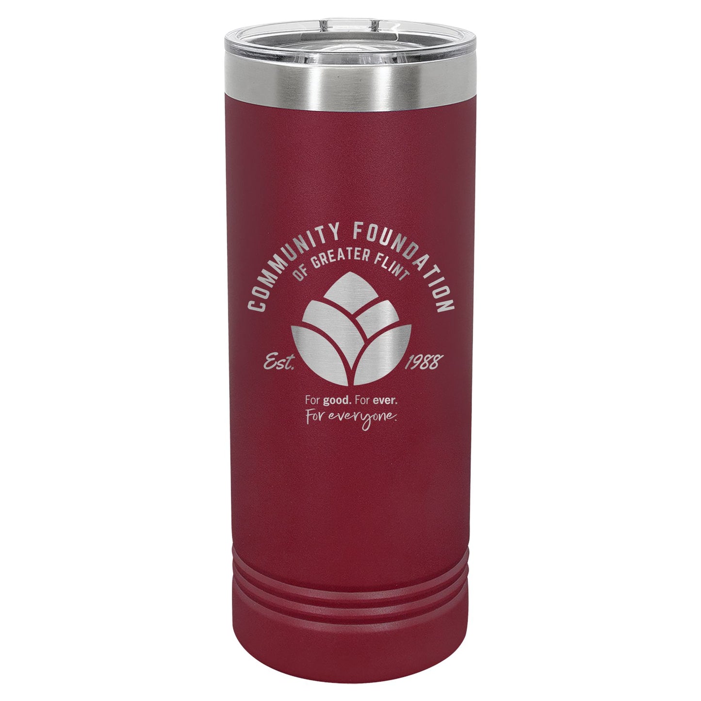 Community Foundation of Greater Flint Engraved 22oz Skinny Tumbler