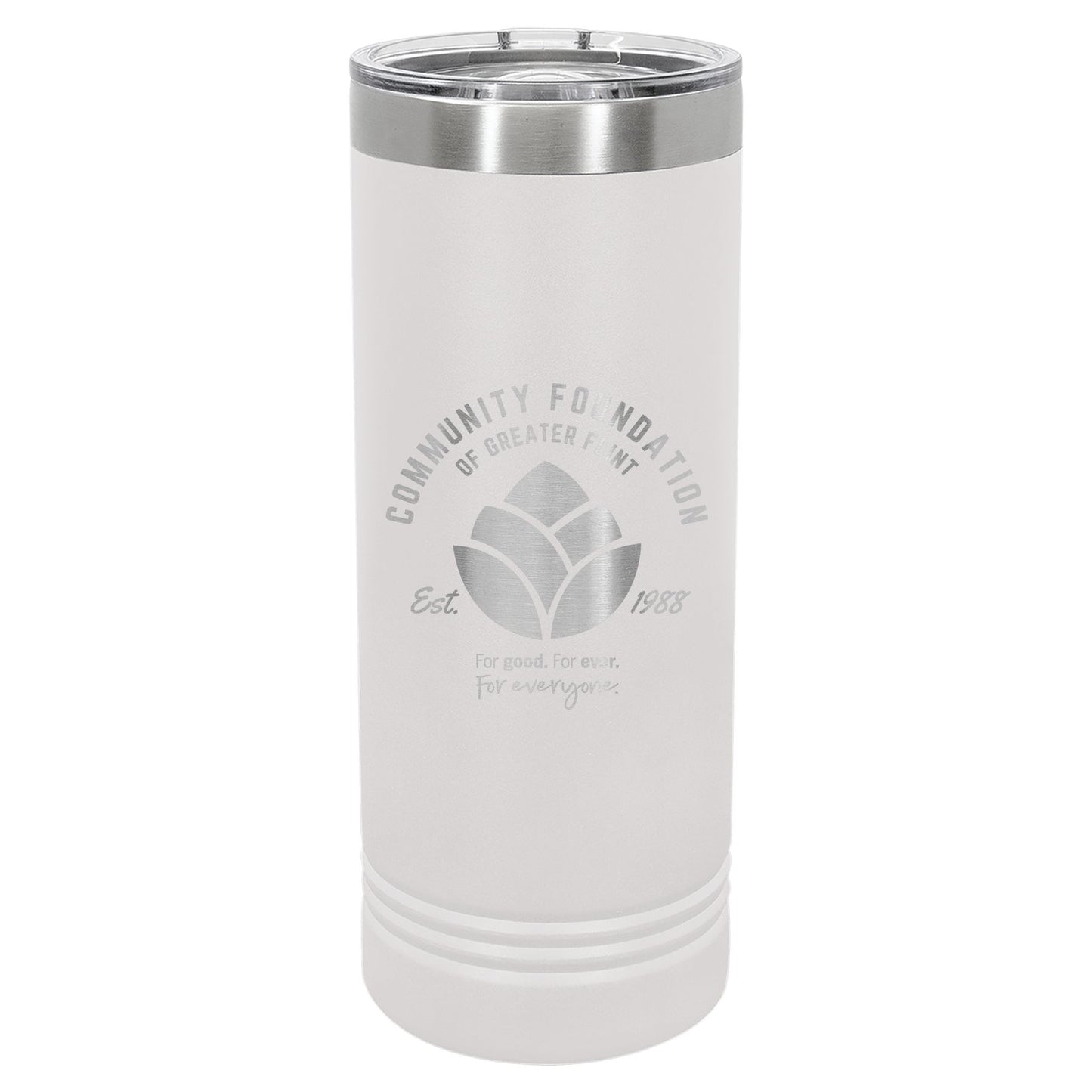 Community Foundation of Greater Flint Engraved 22oz Skinny Tumbler