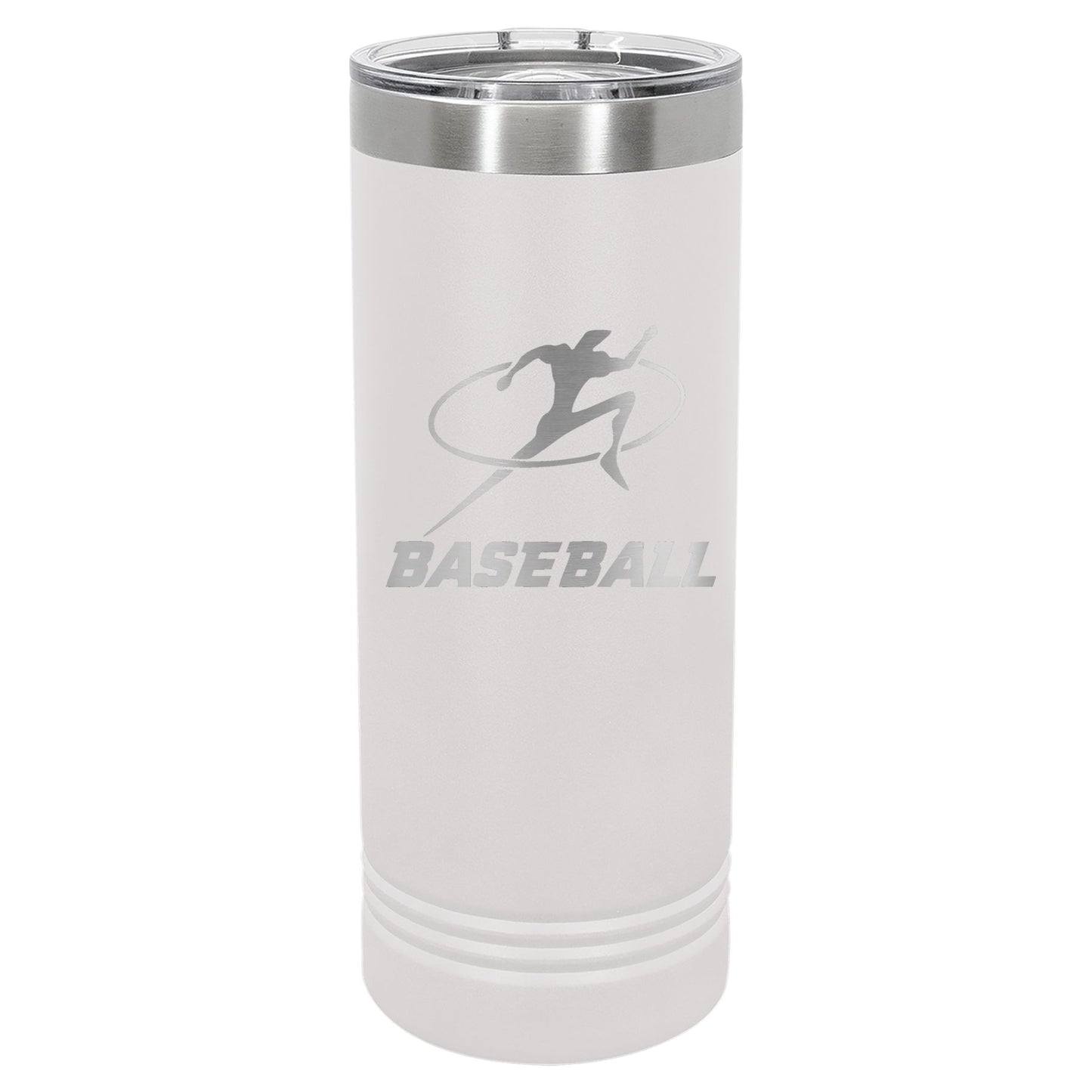 Legacy Baseball Engraved 22oz Skinny Tumbler