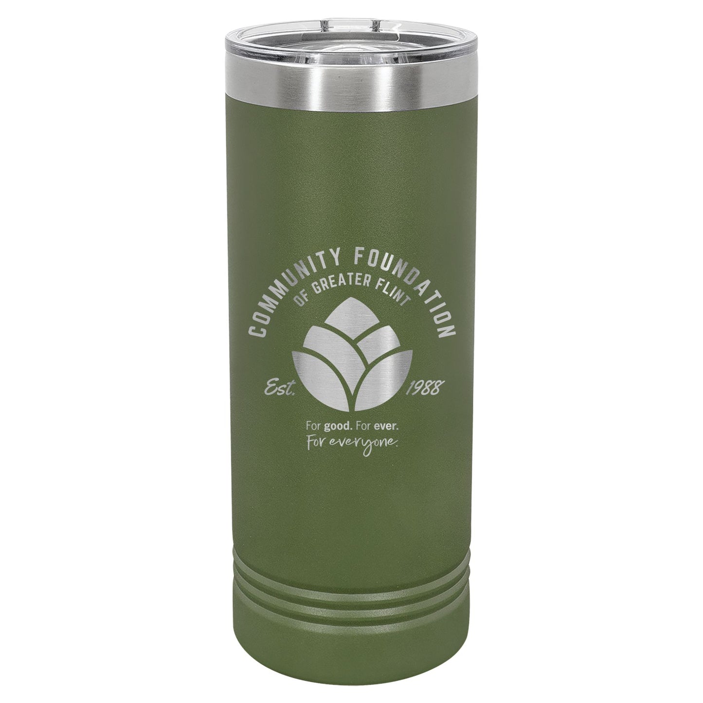 Community Foundation of Greater Flint Engraved 22oz Skinny Tumbler