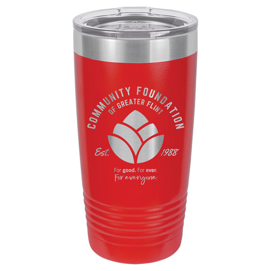 Community Foundation of Greater Flint Engraved 20 oz Ringneck Tumbler