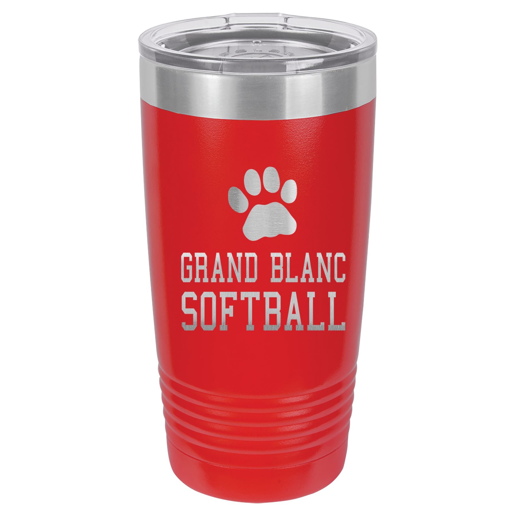 Grand Blanc Softball Engraved 20oz Ringneck Tumbler