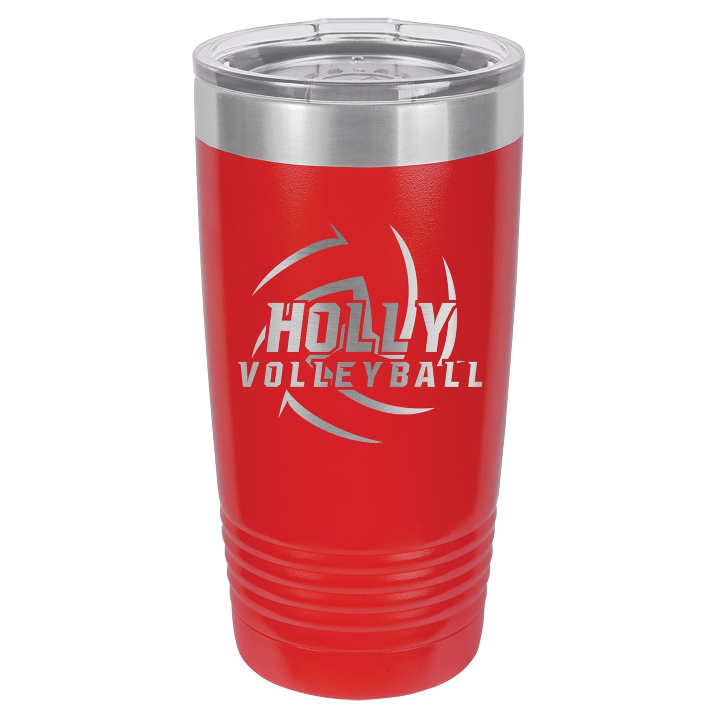 Holly Volleyball Engraved 20oz Ringneck Tumbler