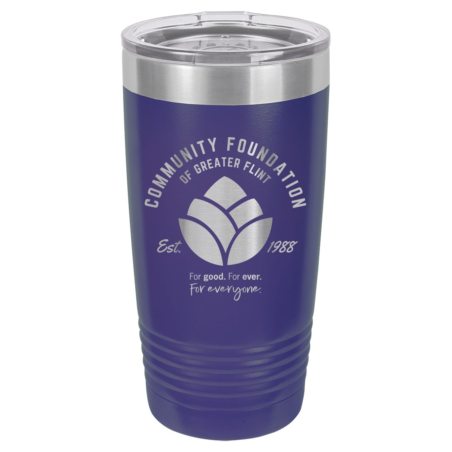 Community Foundation of Greater Flint Engraved 20 oz Ringneck Tumbler