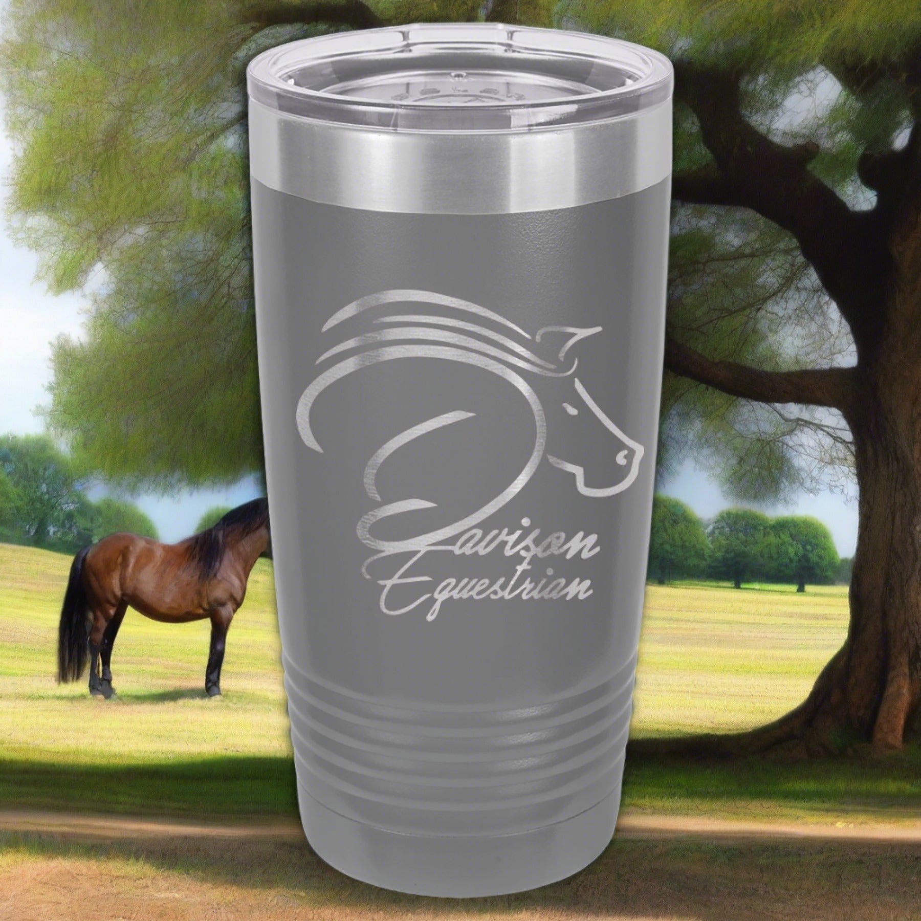 Davison Equestrian Engraved 20 oz Ringneck Tumbler