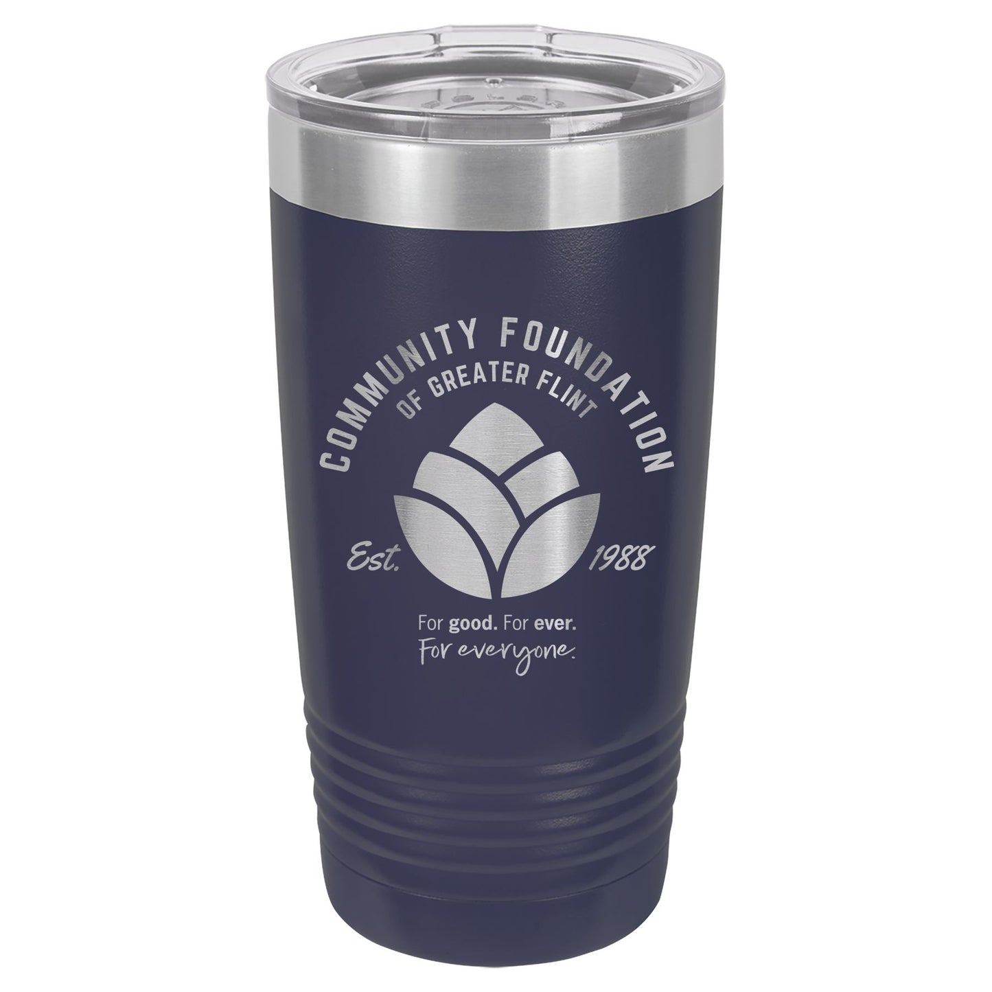 Community Foundation of Greater Flint Engraved 20 oz Ringneck Tumbler