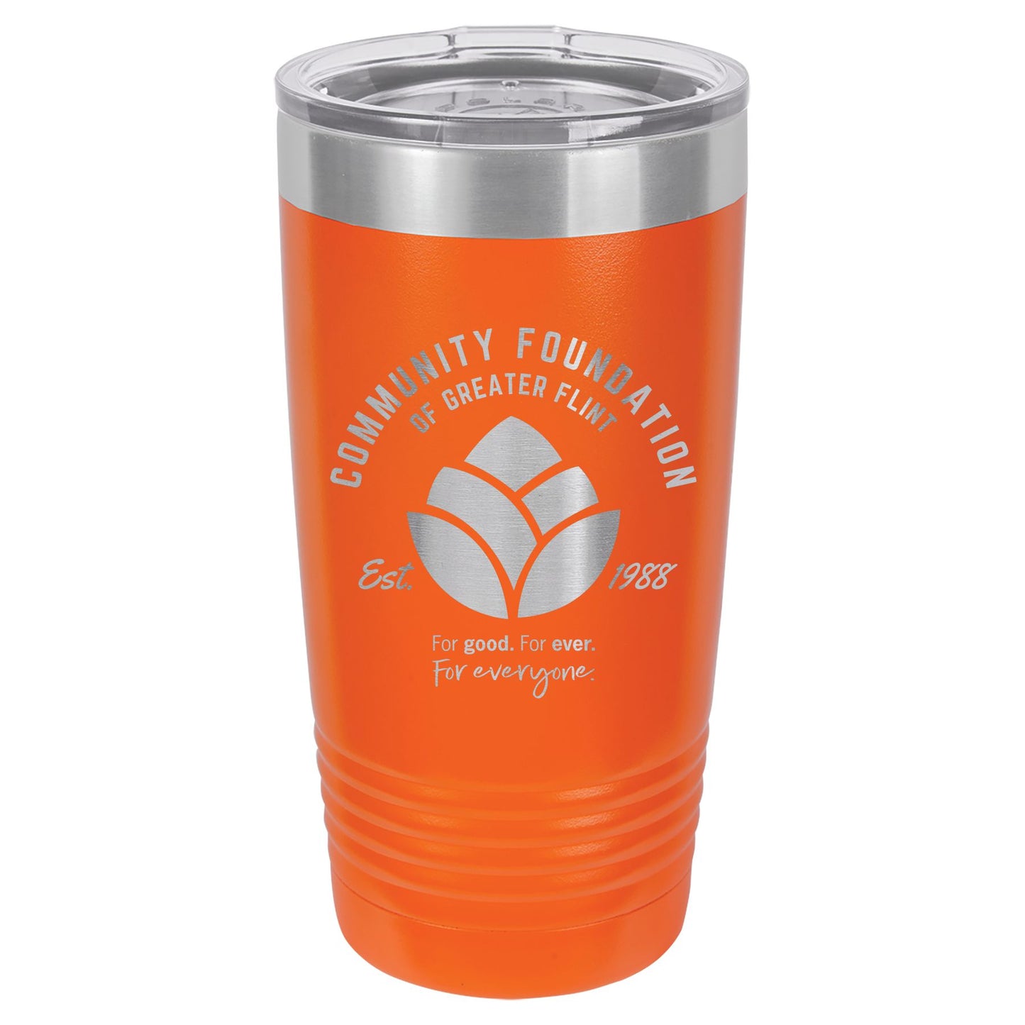 Community Foundation of Greater Flint Engraved 20 oz Ringneck Tumbler