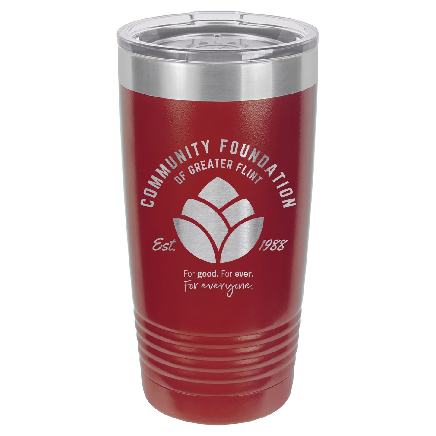 Community Foundation of Greater Flint Engraved 20 oz Ringneck Tumbler