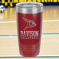Davison Volleyball Engraved 20 oz Ringneck Tumbler