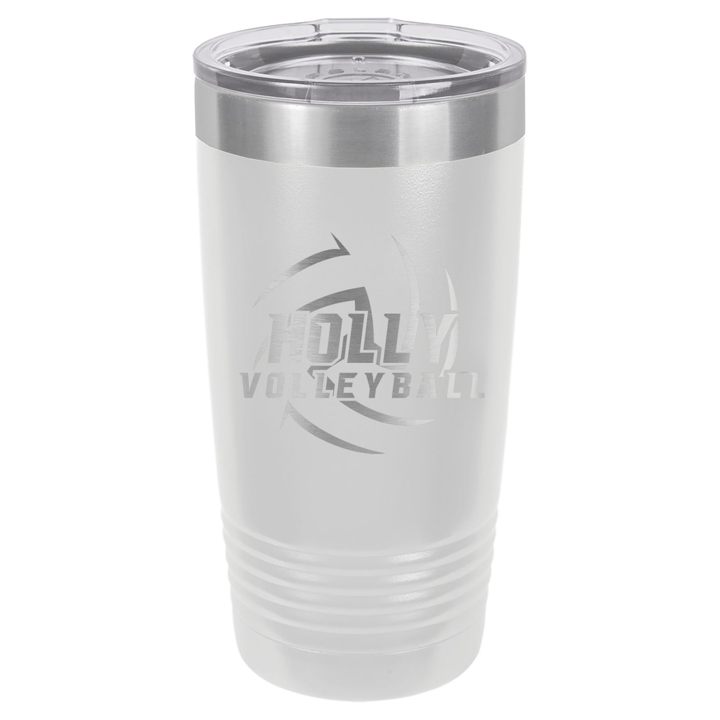 Holly Volleyball Engraved 20oz Ringneck Tumbler