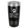 Grand Blanc Softball Engraved 20oz Ringneck Tumbler