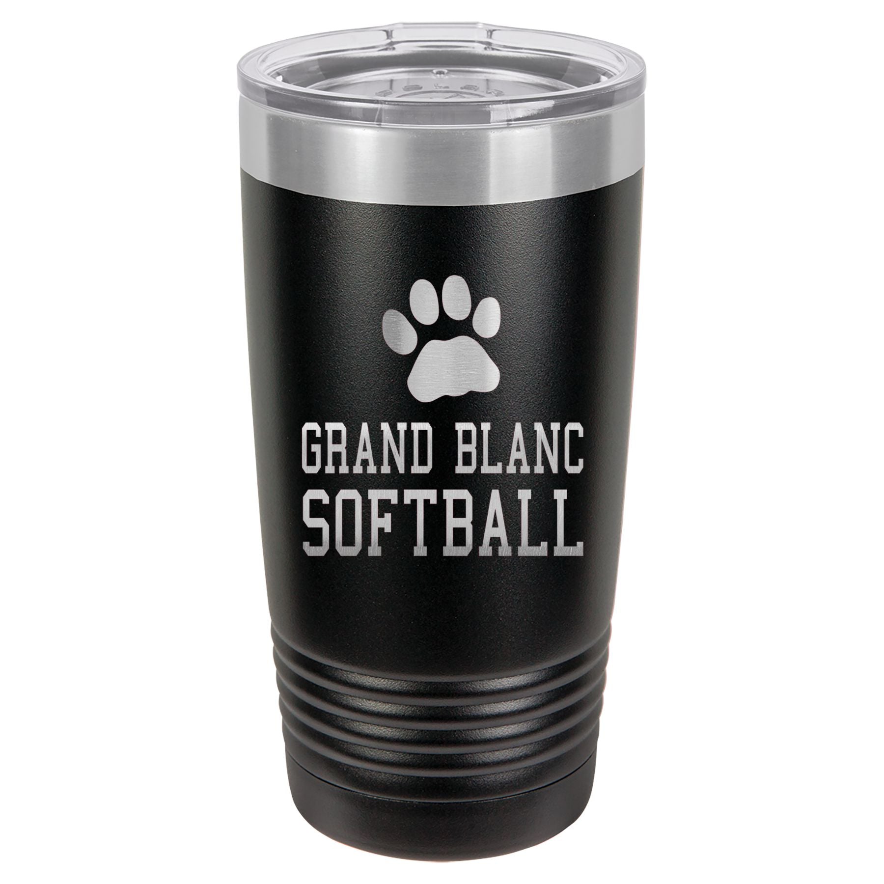 Grand Blanc Softball Engraved 20oz Ringneck Tumbler