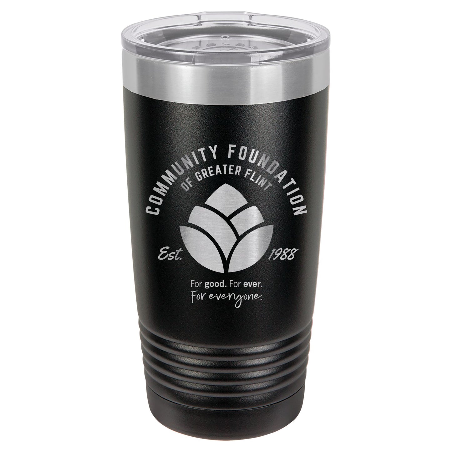 Community Foundation of Greater Flint Engraved 20 oz Ringneck Tumbler