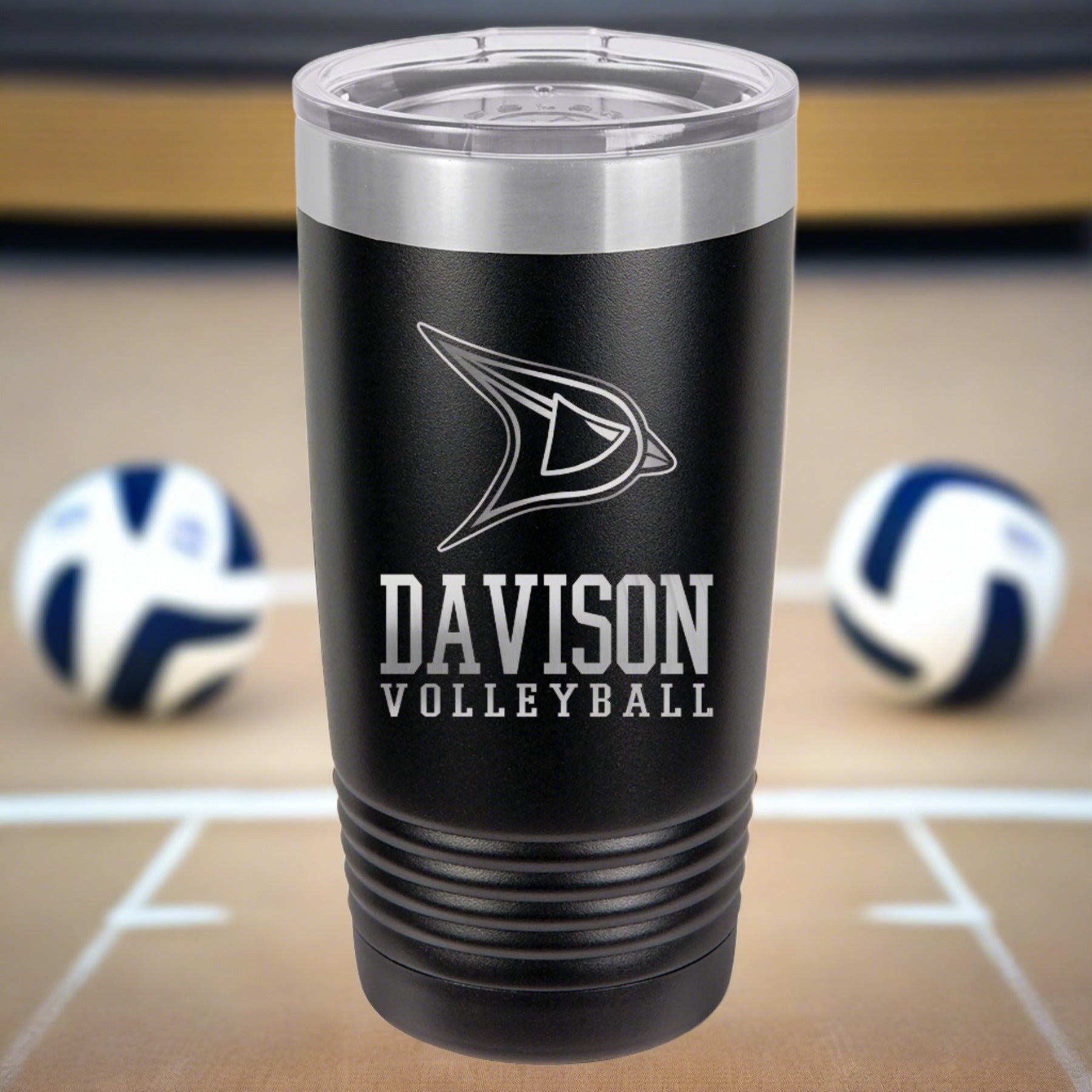 Davison Volleyball Engraved 20 oz Ringneck Tumbler
