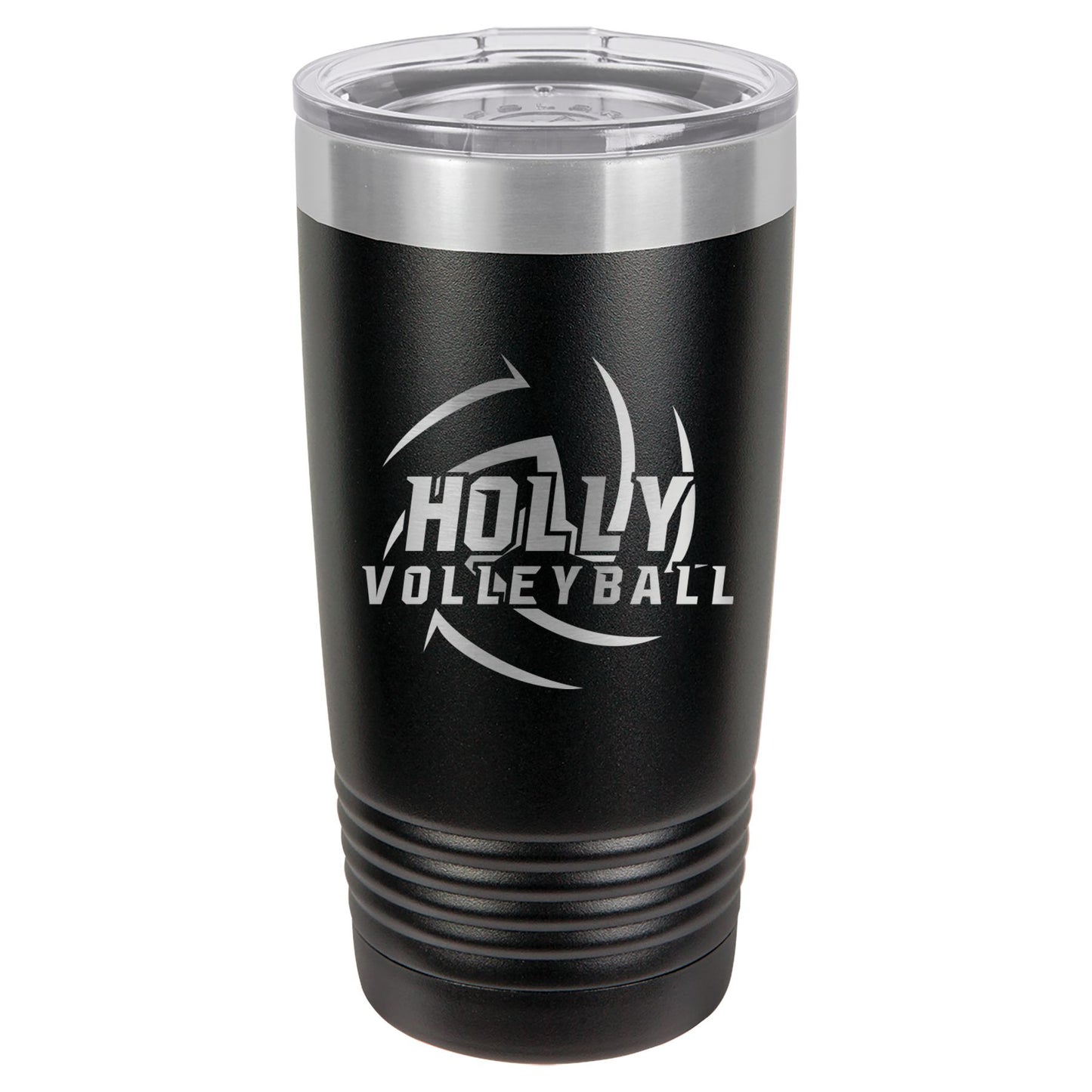 Holly Volleyball Engraved 20oz Ringneck Tumbler