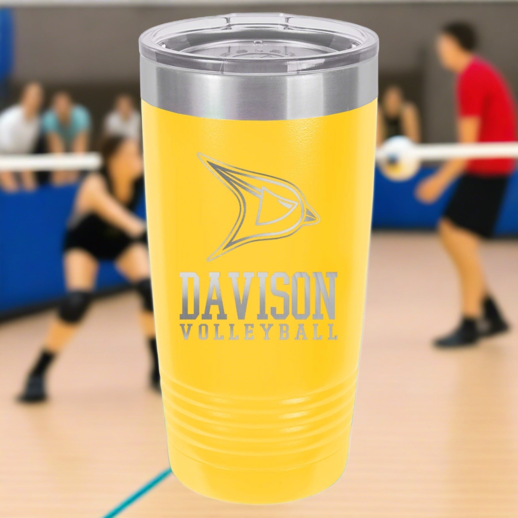 Davison Volleyball Engraved 20 oz Ringneck Tumbler