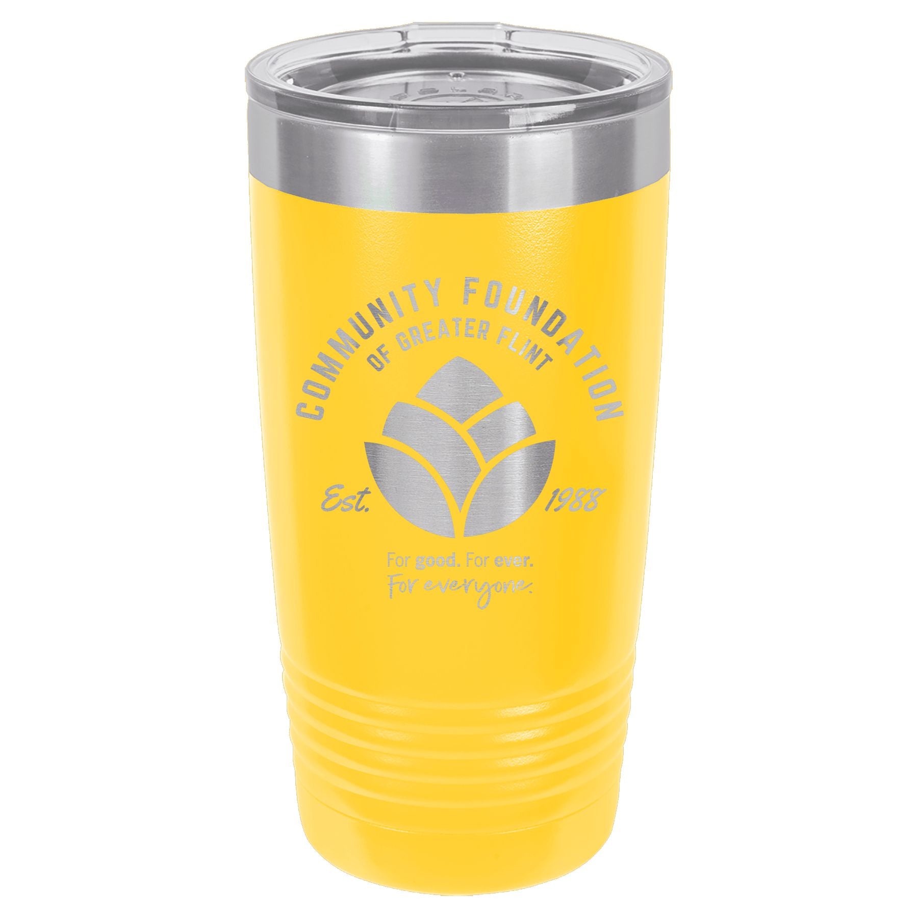 Community Foundation of Greater Flint Engraved 20 oz Ringneck Tumbler