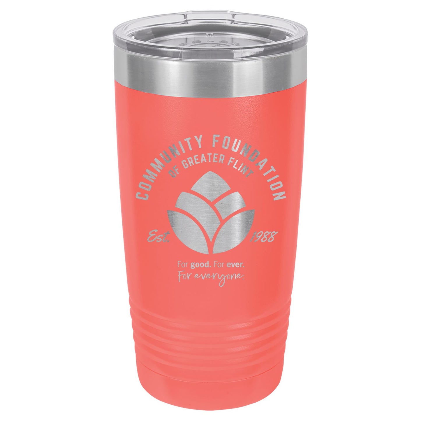 Community Foundation of Greater Flint Engraved 20 oz Ringneck Tumbler