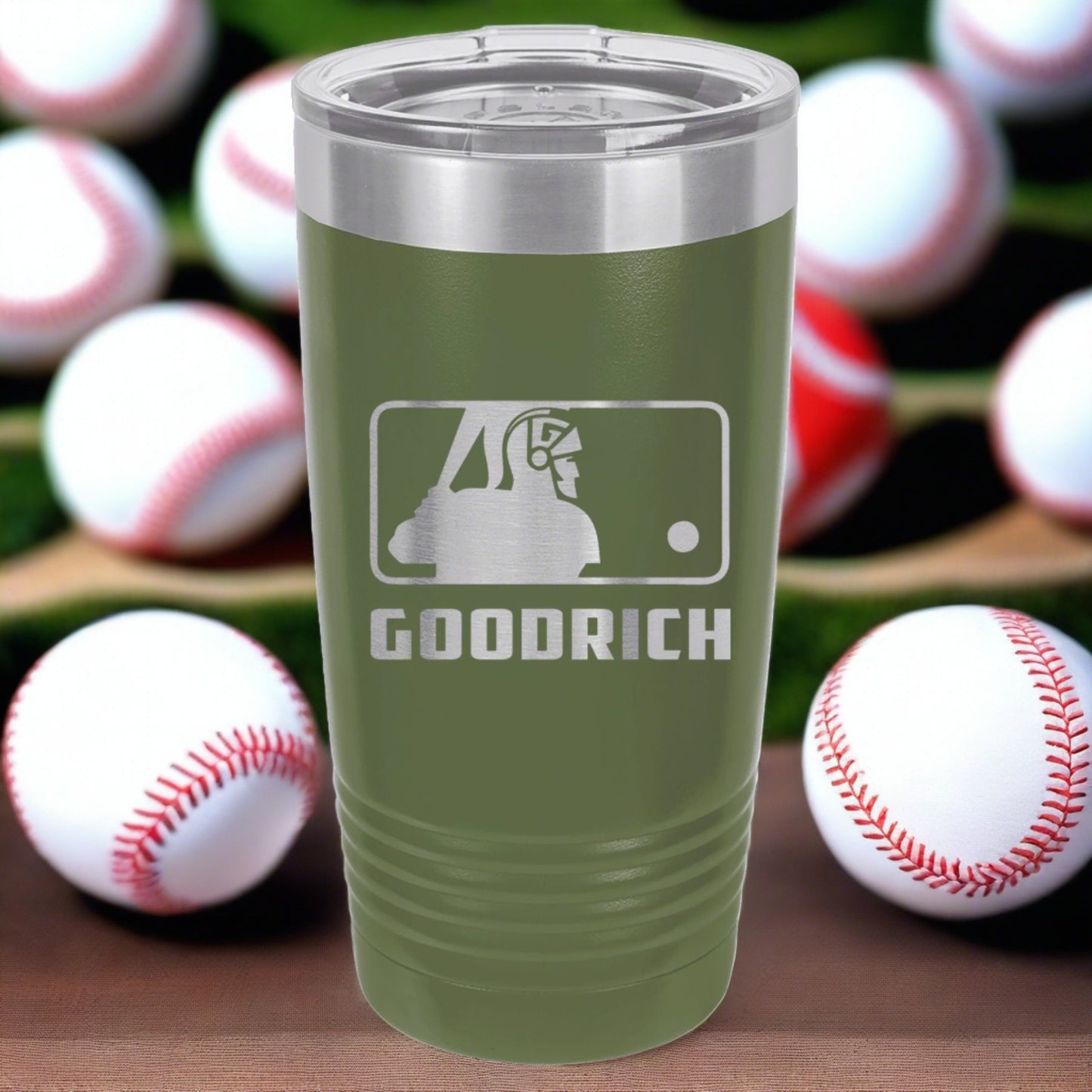 Goodrich Baseball Engraved 20oz Ringneck Tumbler