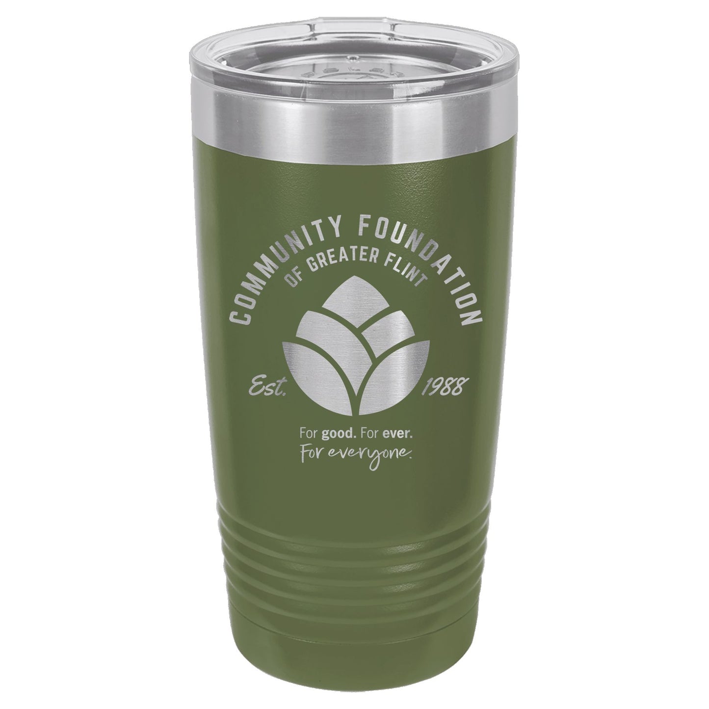 Community Foundation of Greater Flint Engraved 20 oz Ringneck Tumbler