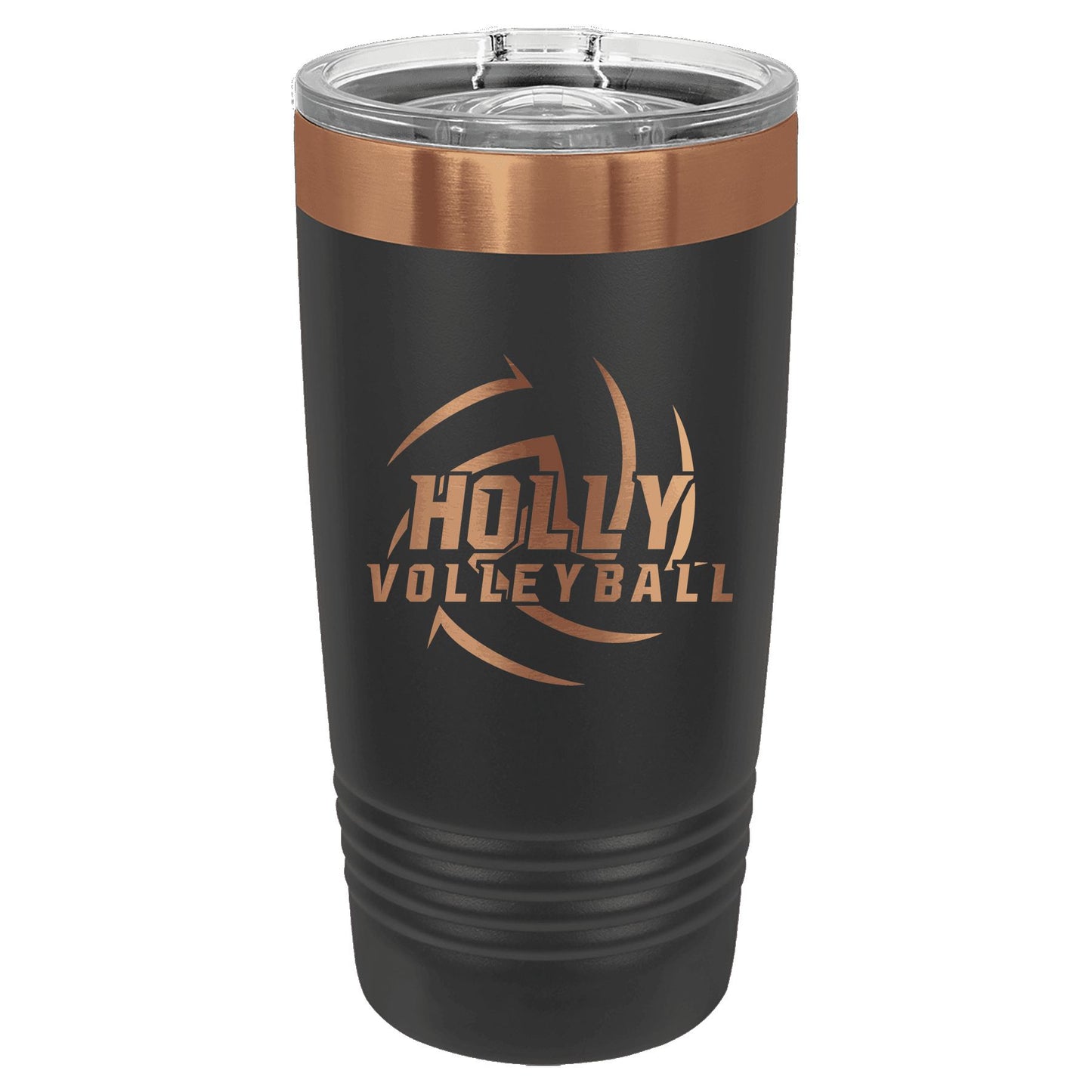 Holly Volleyball Bronze Engraved 20oz Ringneck Tumbler