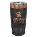 Grand Blanc Sofbtall Bronze Engraved 20oz Ringneck Tumbler