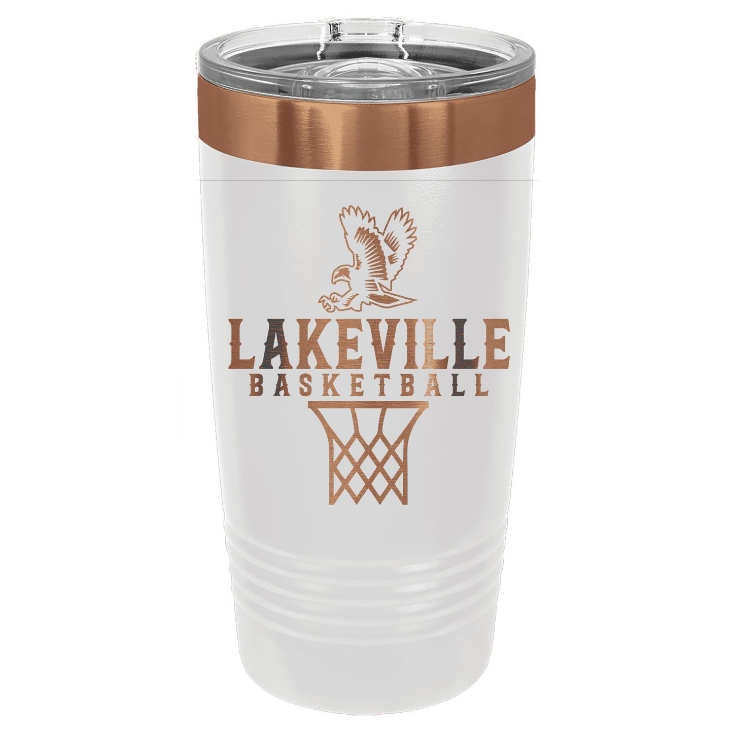 Lakeville Basketball Bronze Engraved 20oz Ringneck Tumbler