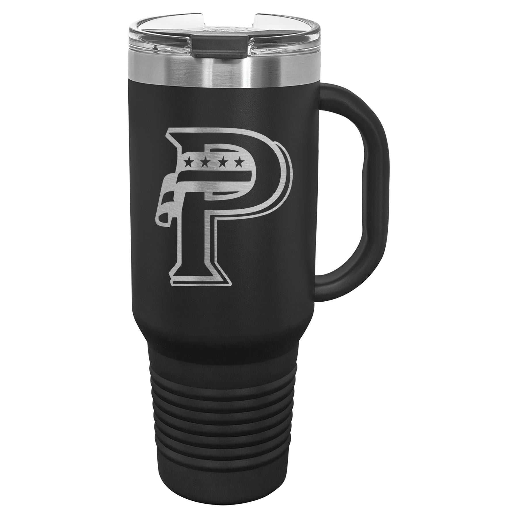 USA Prime Softball 40 oz. Travel Mug with Handle & Straw